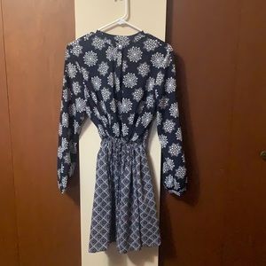 Navy floral dress